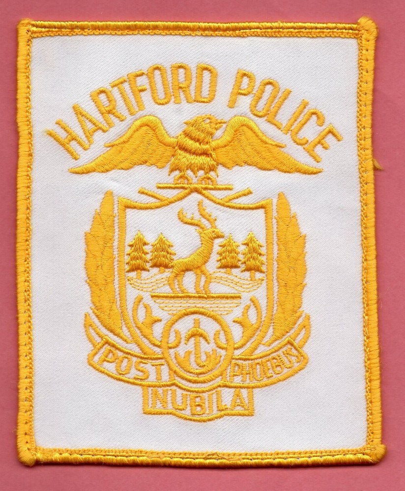 Hartford, Connecticut CT Police Patch White Supervisor's PAtch