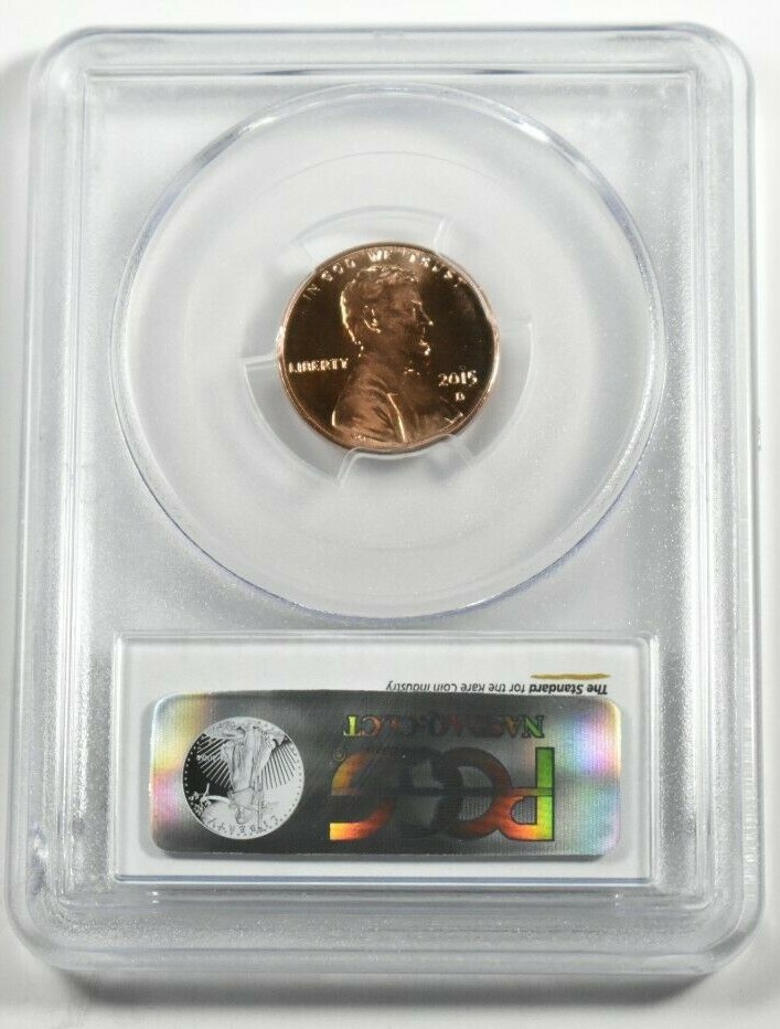 2015-D 1C PCGS MS66RD LINCOLN CENT BUSINESS STRIKE SHIELD
