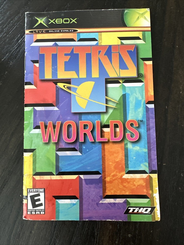 XBOX Manual Only Tetris Worlds