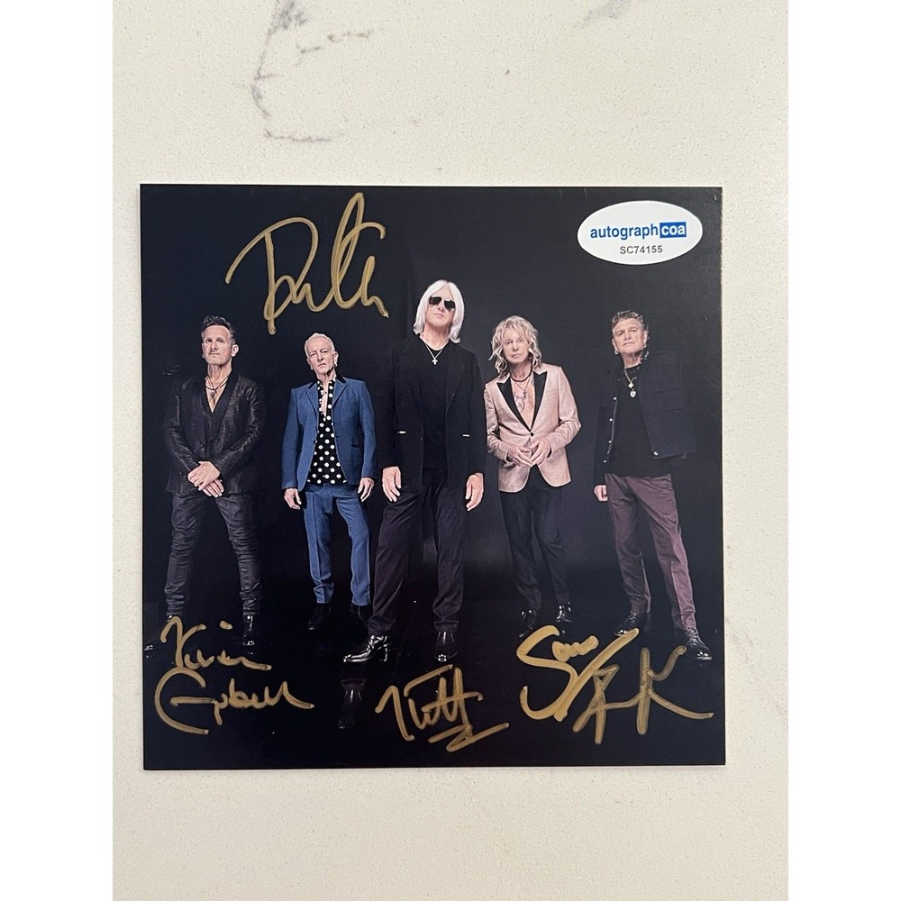 Def Leppard SIGNED Drastic Symphonies CD Autographed ACOA Authenticated #17