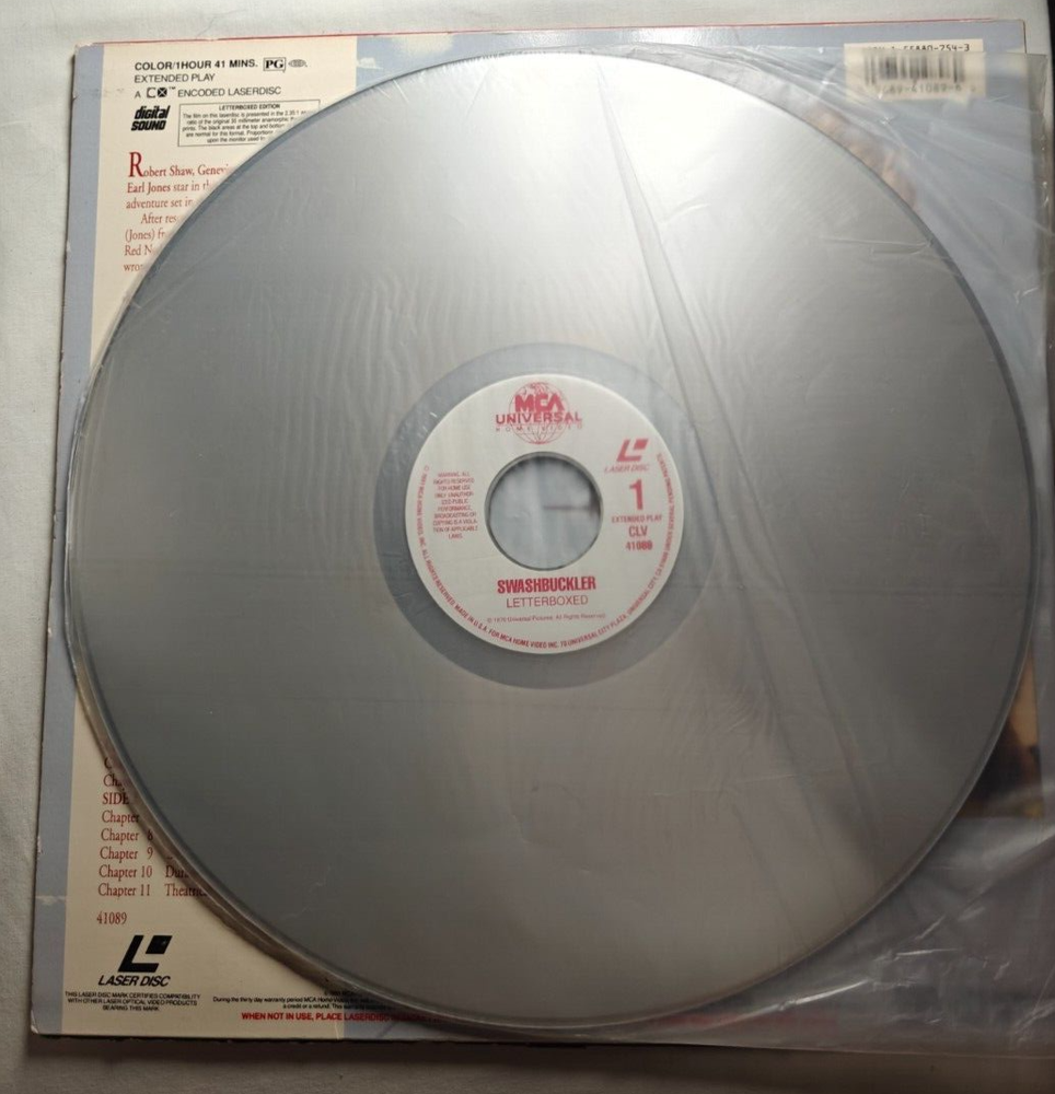 Swashbuckler (LaserDisc, 1991)