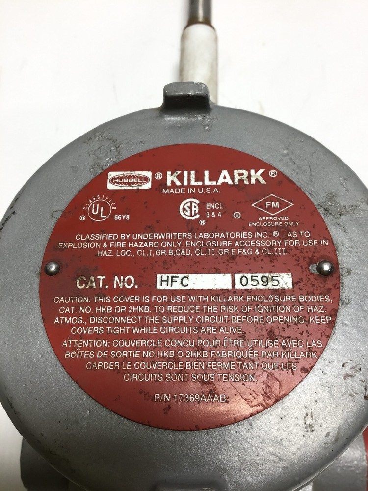  Killark HFC 0595 O2 Gas Sensor Detector Diffusion Transmitter