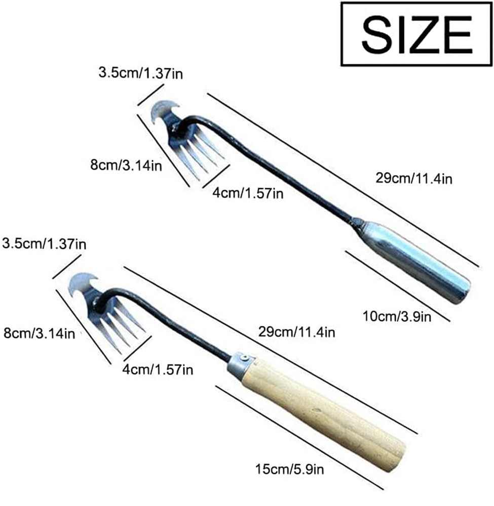 2 Pcs Weeding Uprooting Tool Puller Tool for Gardening Yard Lawn