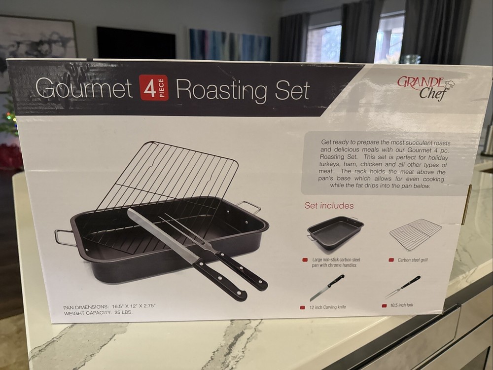 Roasting Pan- 4 Piece Set
