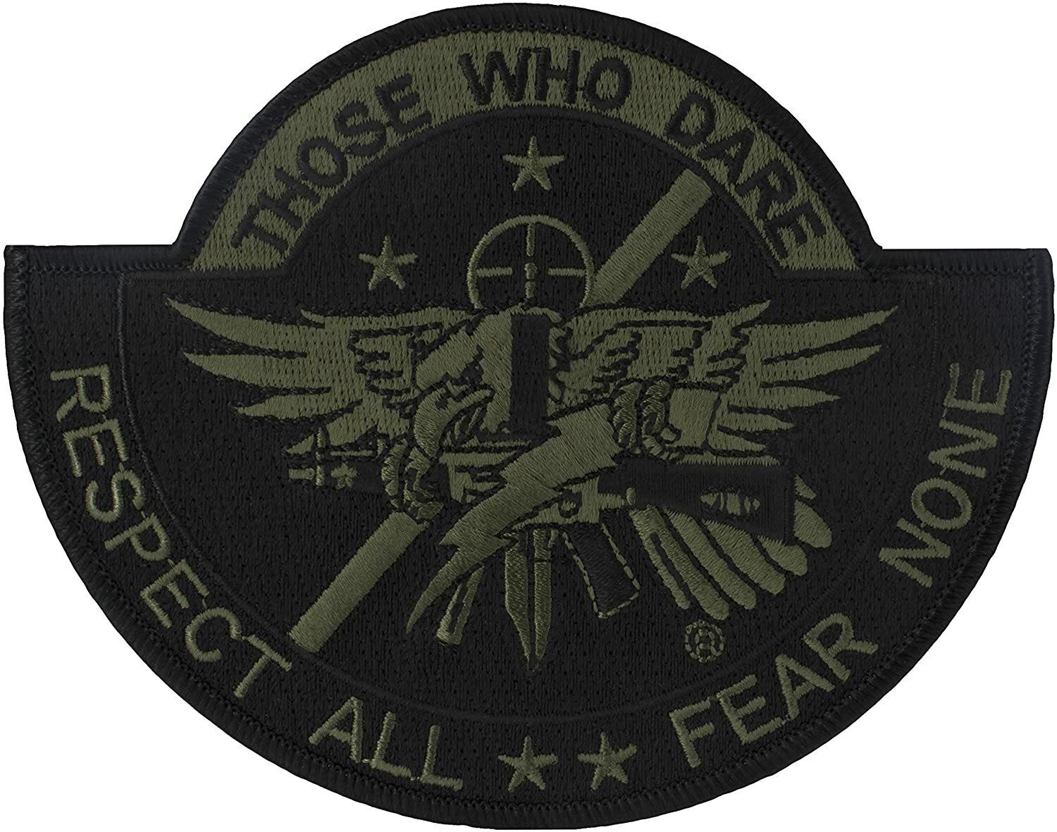 SWAT Team - Those Who Dare - Center Mass™ 5"x4" Embroidered Patch (OD Subdued)