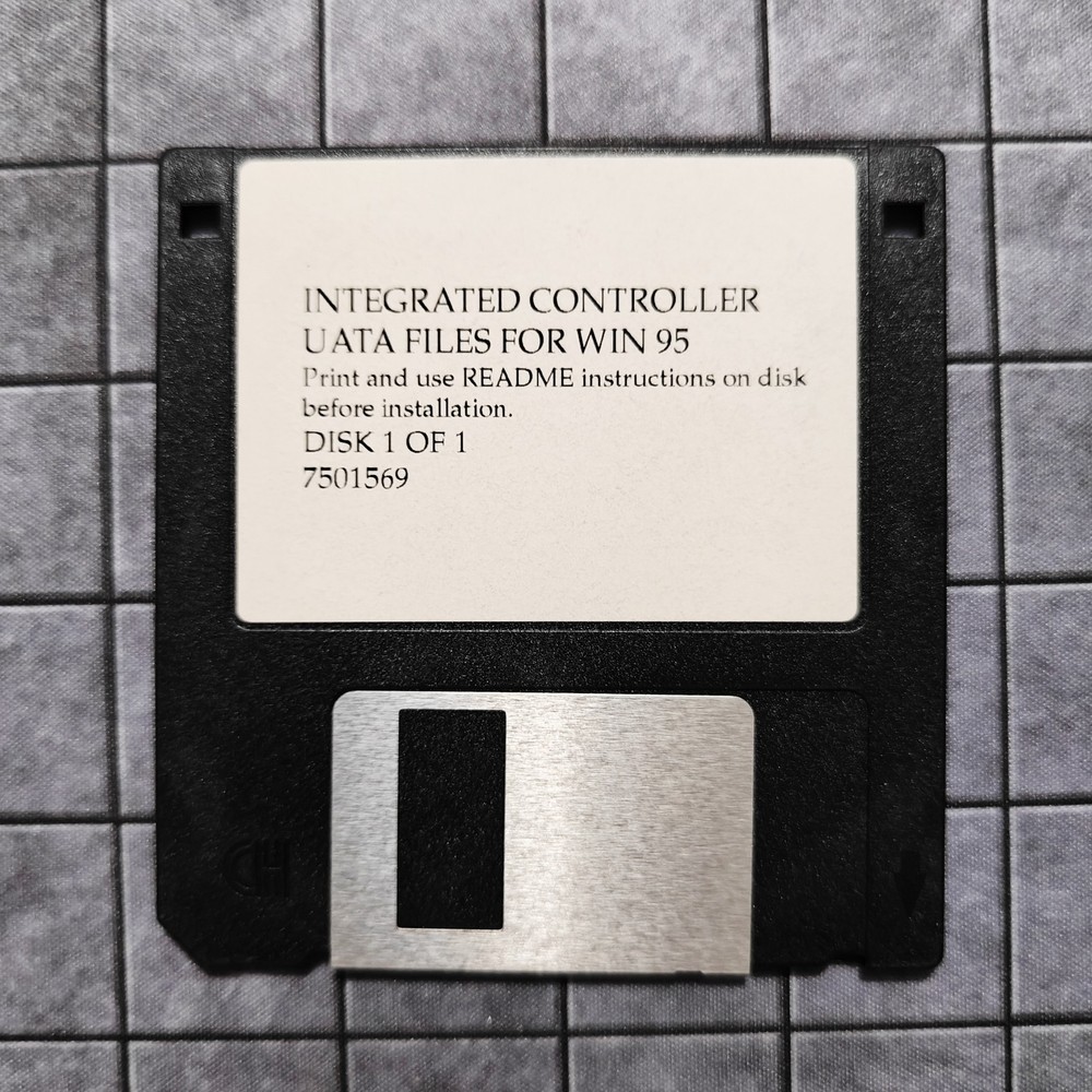 Microsoft Windows 95 Ultra Integrated Controller ATA Files Floppy Disk 3.5"