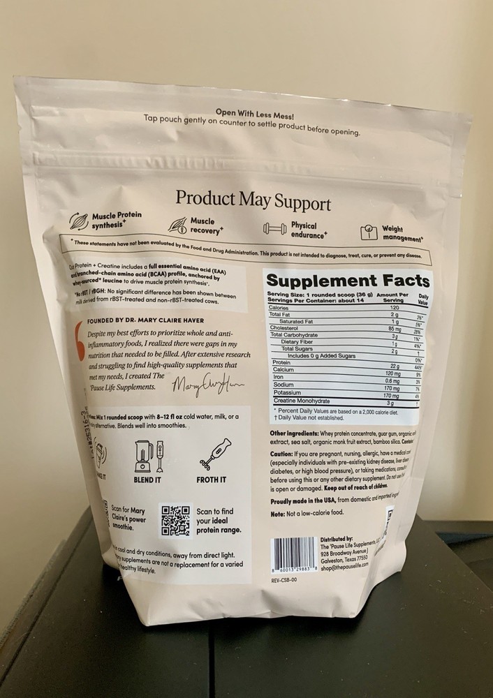 The Pause Nutrition Protein + Creatine