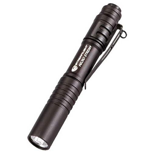 STREAMLIGHT 66318 BLACK MICROSTREAM LED FLASHLIGHT NEW 45 LUMENS