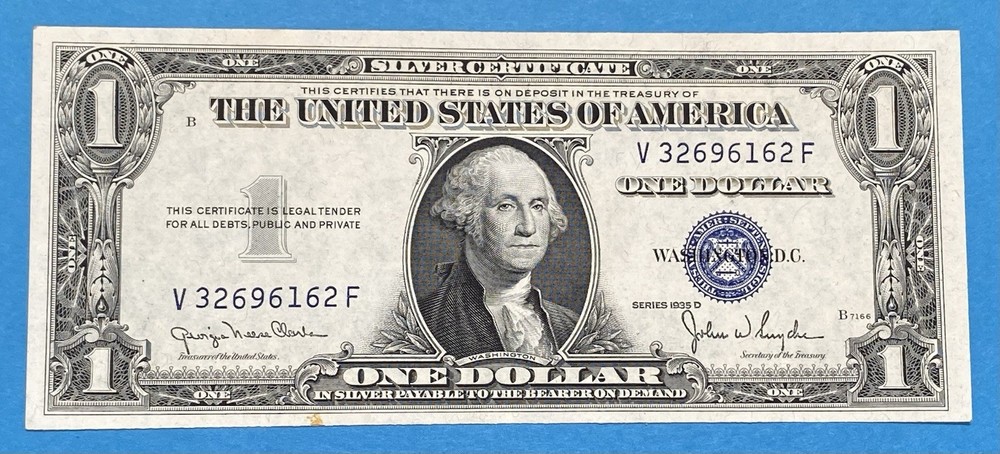 1935-D $1 Silver Certificate XF-AU