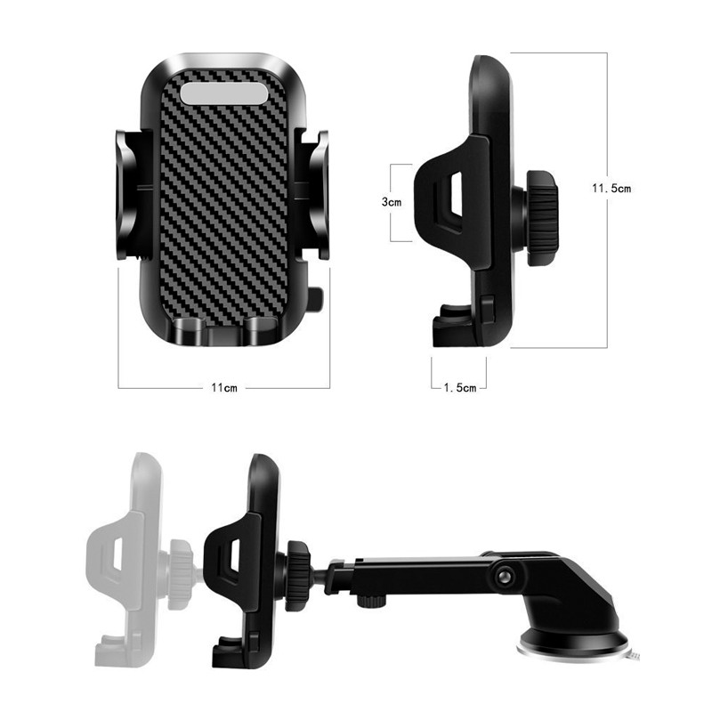 In Car Phone Holder Universal Mount Mobile Windshield Dashboard Screen Stand
