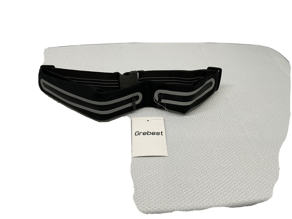 Running Belt, Slim 2 Zippered Pockets,  Adjustable