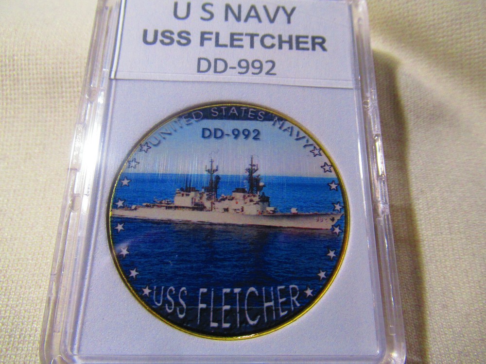 US NAVY - USS FLETCHER (DD-992) Challenge Coin