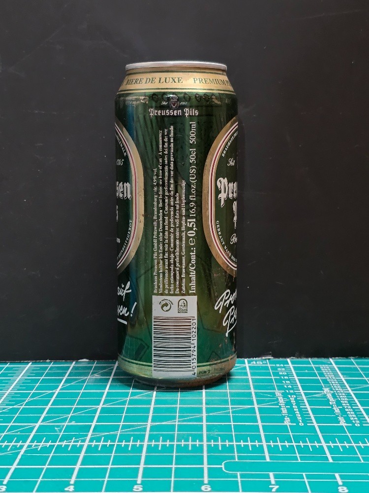PREUSSEN PREMIUM PILS 500ML BEER CAN (TRAY 17)