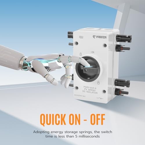 Solar Panel Disconnect Switch 4P 32A 1000VDC Isolator Switch PV 32Amp 1000V 32A