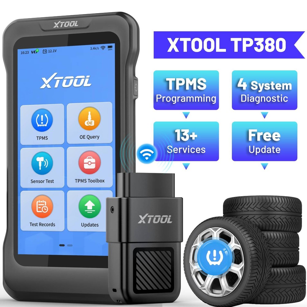XTOOL TP380 TPMS Programming Relearn OBD2 Scanner Car Dianostic Tool Code Reader