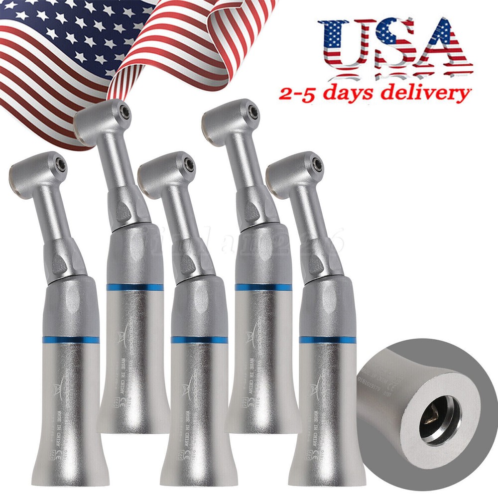 Dental Slow Low Speed Handpiece Contra Angle Push Button E-type Attach NSK STYLE