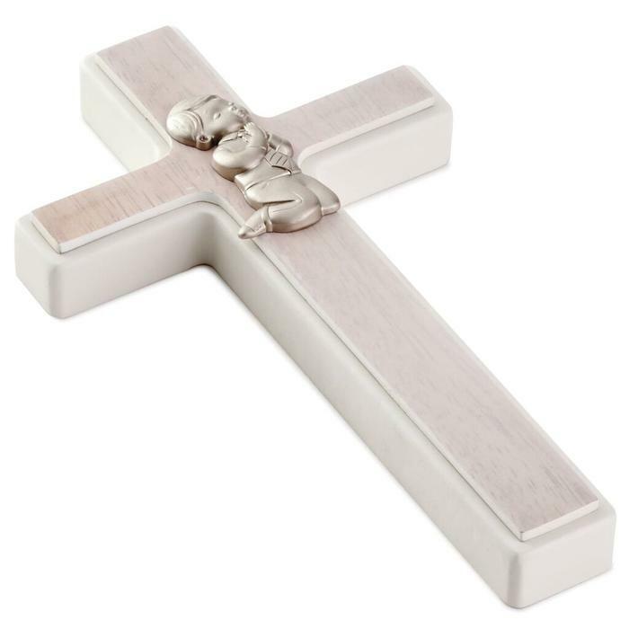 Hallmark Praying Boy Commemorative Cross – Baptism - Communion Gift