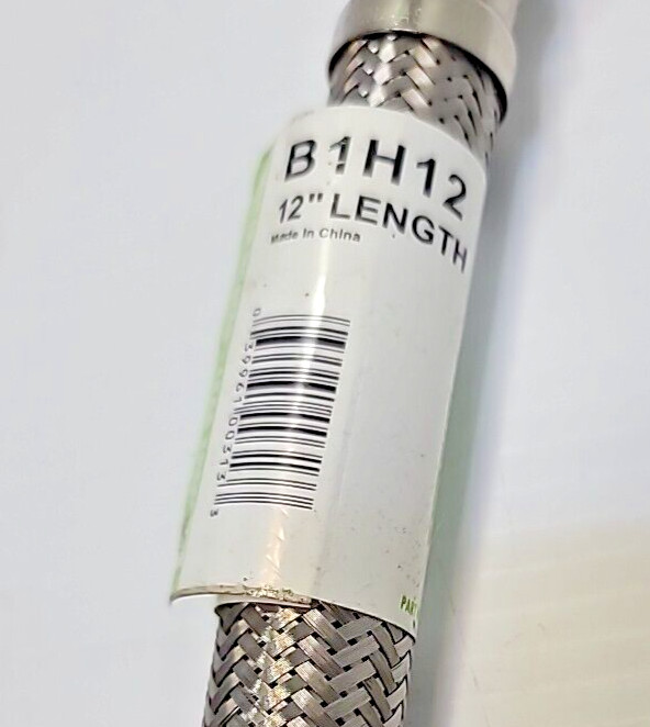 Water Heater Conn 3/4x3/4x12, Single, PartNo B1T06, by Fluidmaster Inc