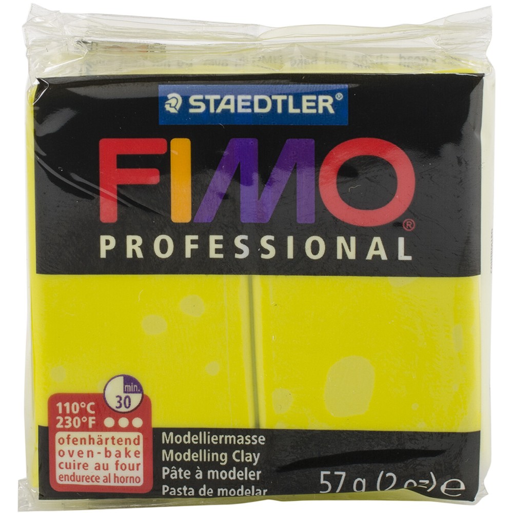 Fimo Professional Soft Polymer Clay 2oz Lemon Yellow