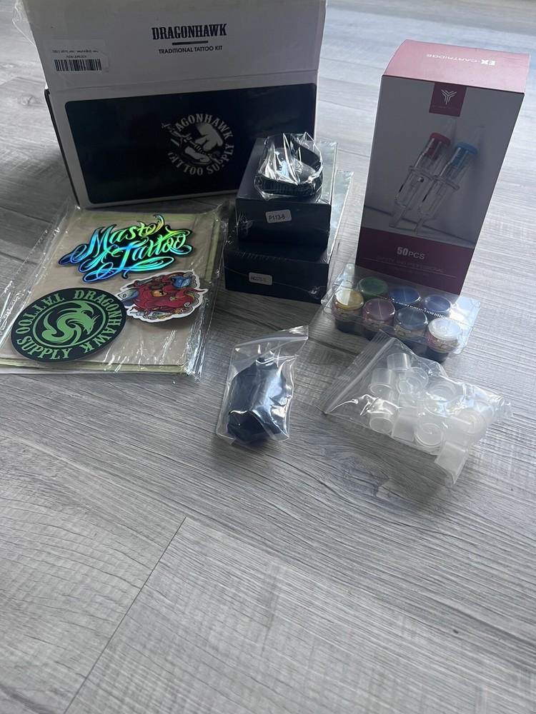 Complete Tattoo Kit/ Brand new/Red