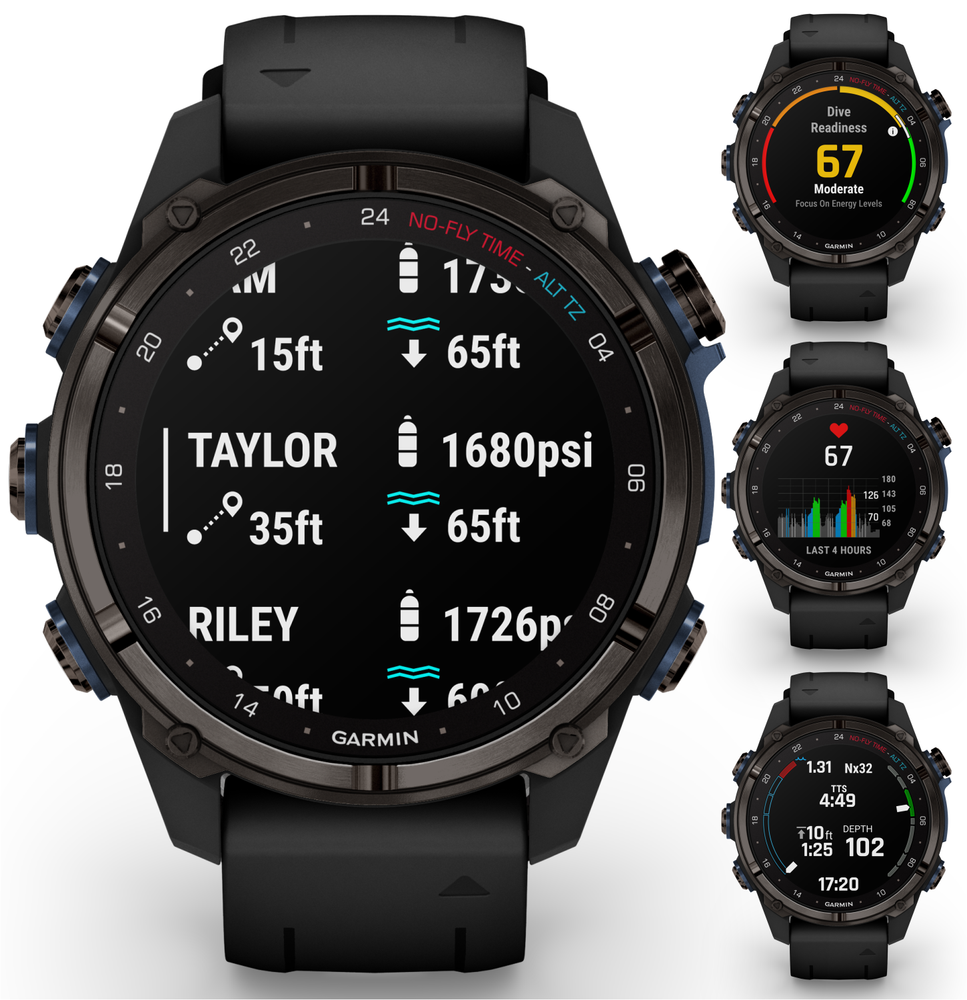Garmin Descent Mk3i 43 mm Titanium Dive Computer Smartwatch w/ T2 Transceiver