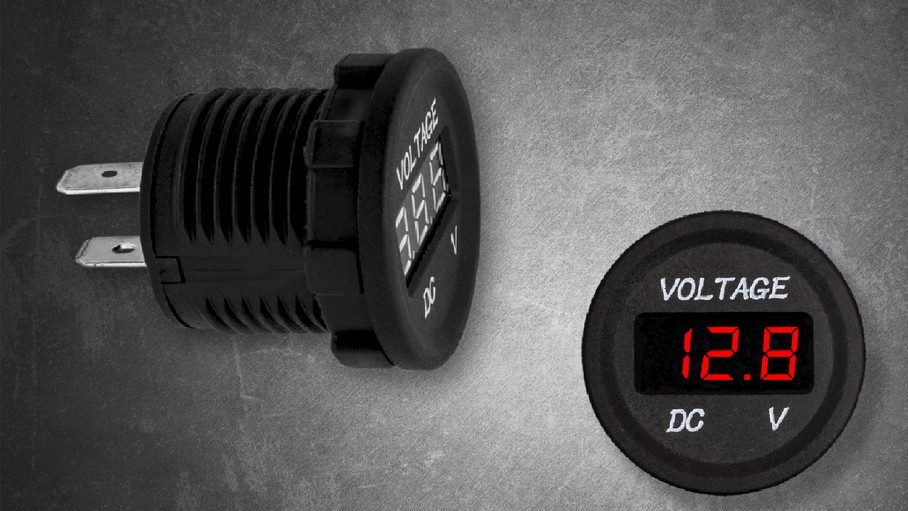 DC 12V-24V LED Panel Digital Voltage Volt Meter Display Voltmeter Motorcycle Car