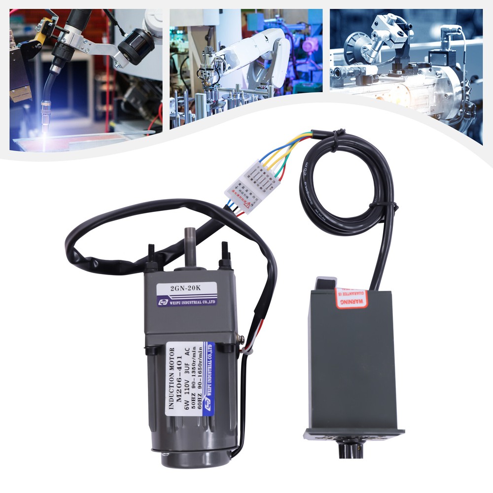 110V Adjustable Speed Gear Motor with Speed Controller and Low Noise