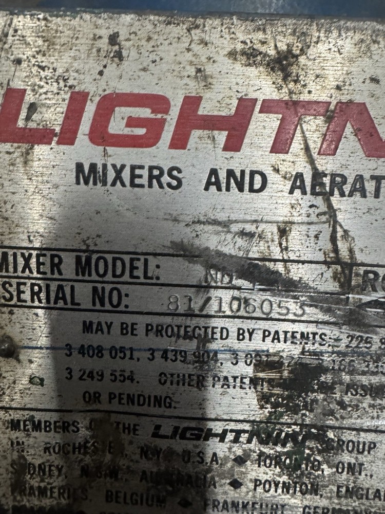 lightnin aerator ND-1 mixer motor only
