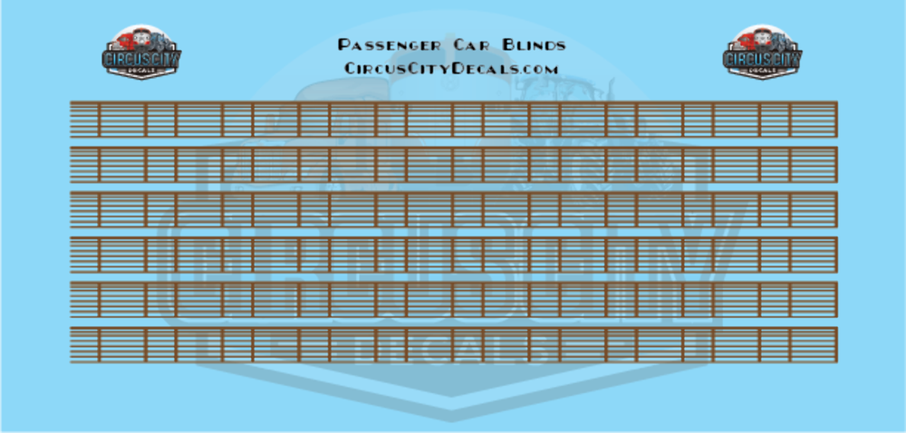 Venetian Blinds Brown O Scale