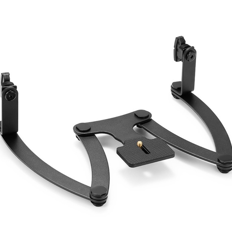 Adjustable Double Head Flash Bracket for MF12-DK1 Flash Light Insect DSLR Camera