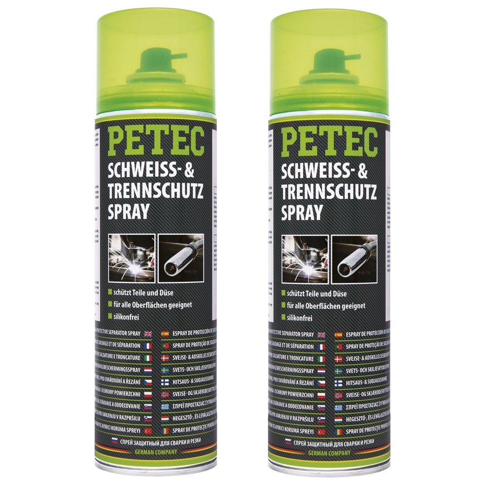 Petec 2x Schweiß- & Trennschutzspray Co2 500ml