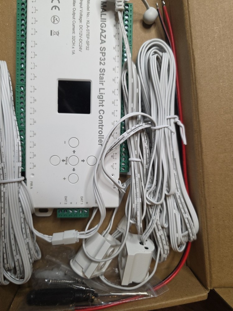 Motion Sensor LED Stair Controller, 32 Channel PIR Motion Sensor Dynamic Stairca