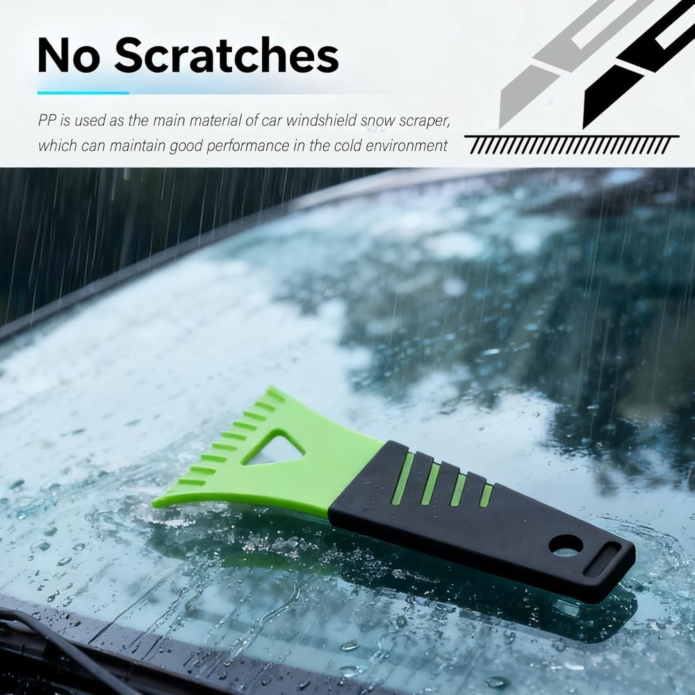 4PCS New Ice Scrapers for Car Windshield,Portable Car Windshield Scraper for Ice