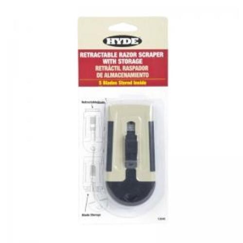 Hyde Tools - Retractable Razor Scraper w/ Blade Storage