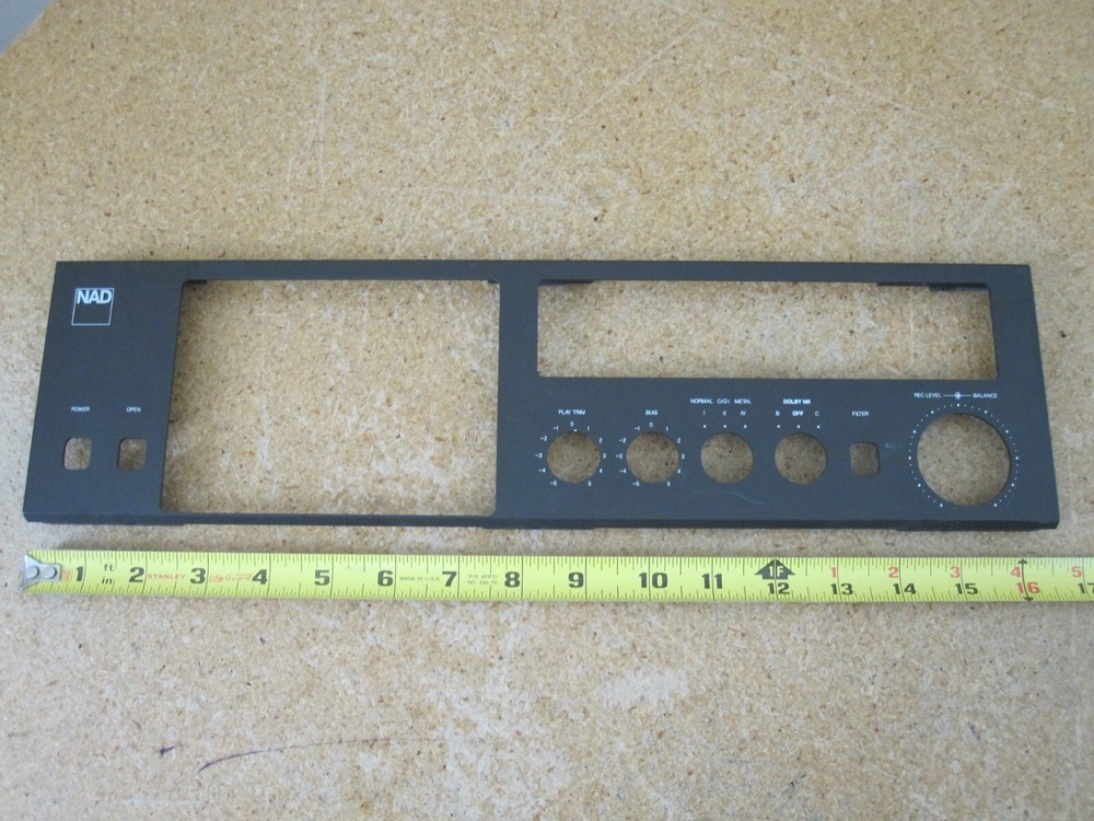 NAD 6155 Cassette Deck Replacement Faceplate