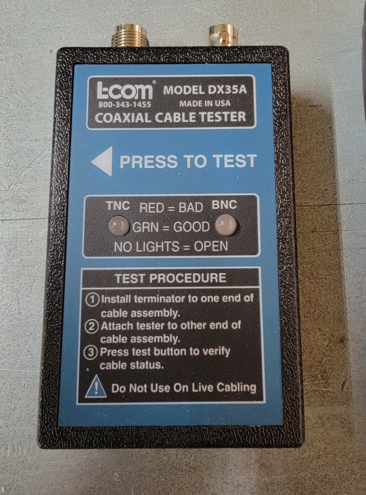 L-Com DX35A Coaxial Cable Tester Kit