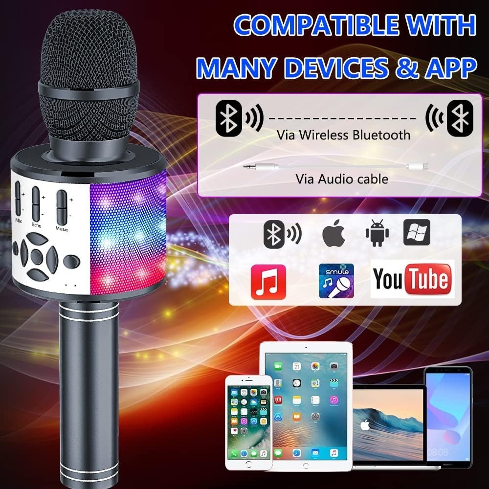 Bluetooth Karaoke Mic for Children's Parties