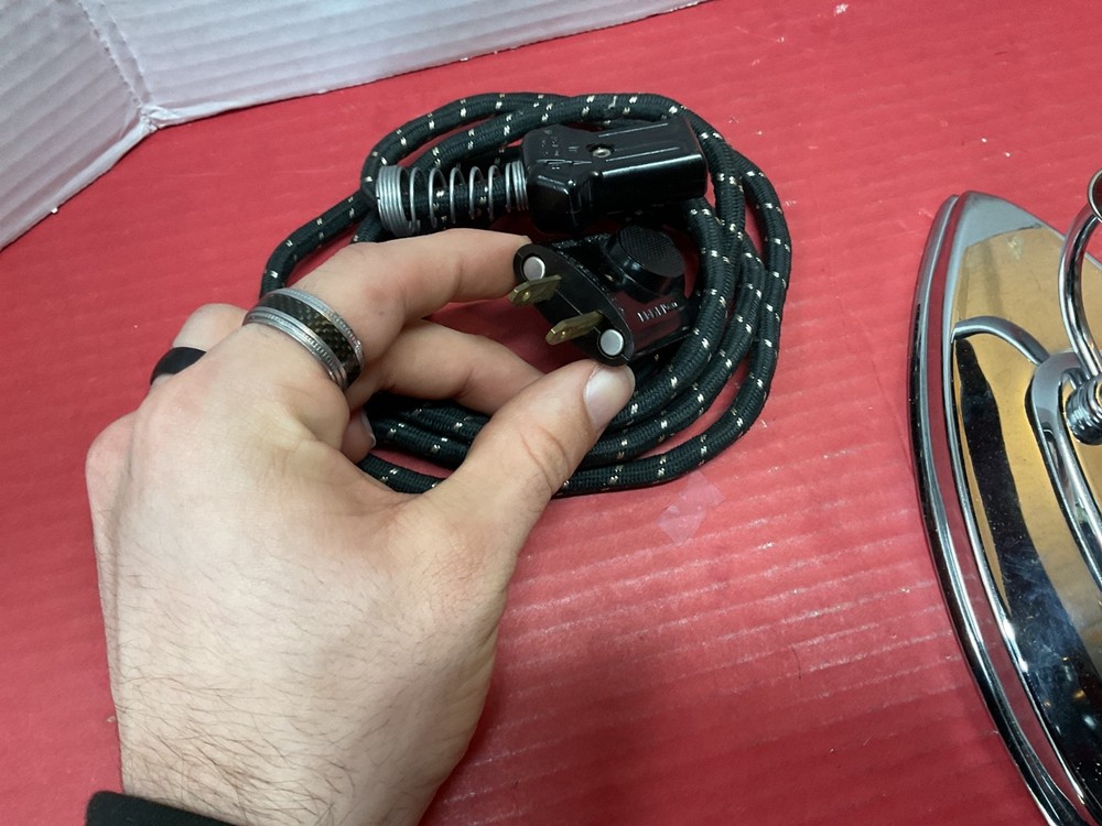 folding iron with case