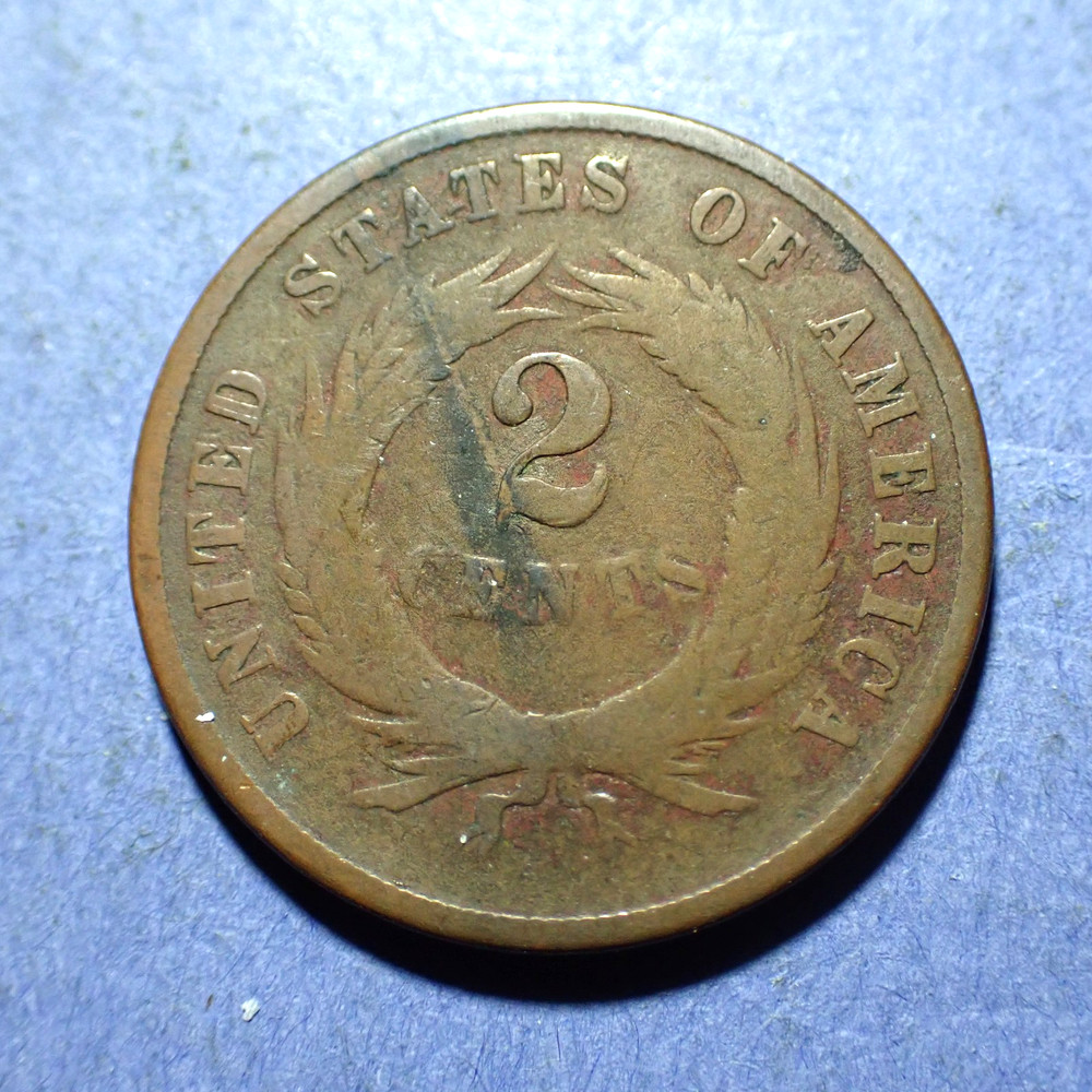 1869 Two Cent piece Good