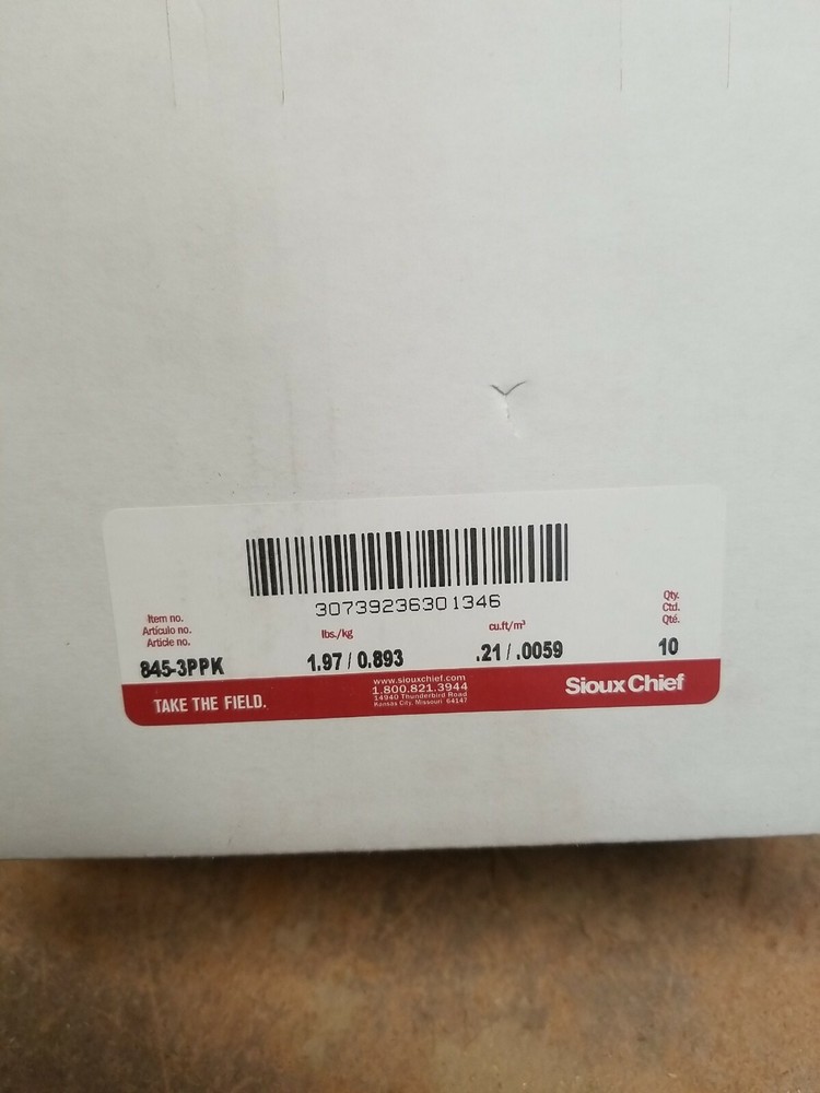 Sioux Chief 3" Inside Pipe Drain 845-3ppk