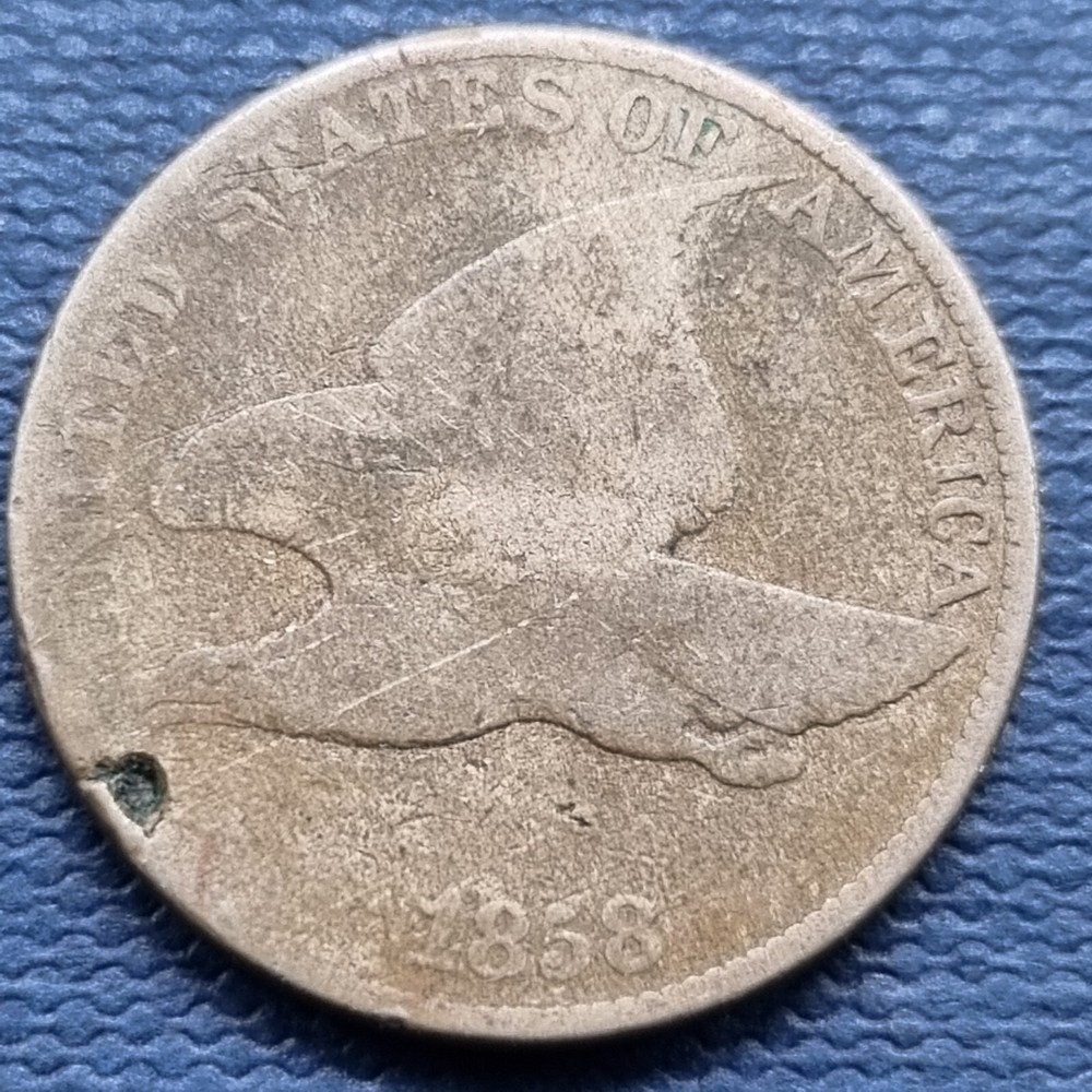 1858 Flying Eagle Cent 1c Circulated #68488