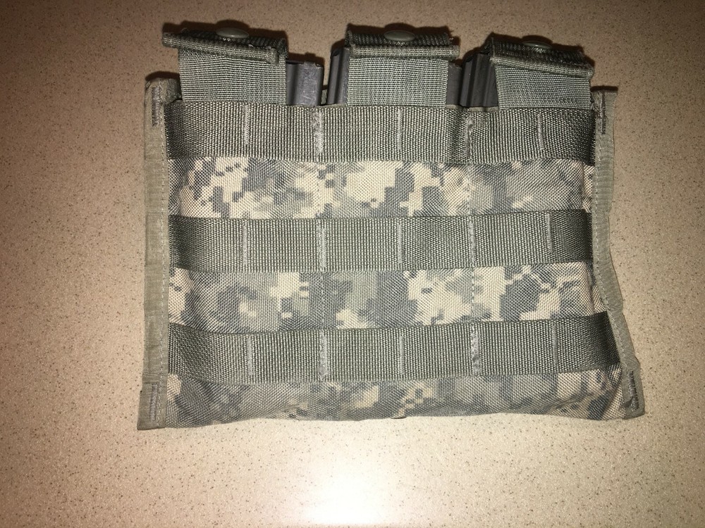 MOLLE ACU PATTERN TRIPLE (3) Magazine Pouch, quantity- 2