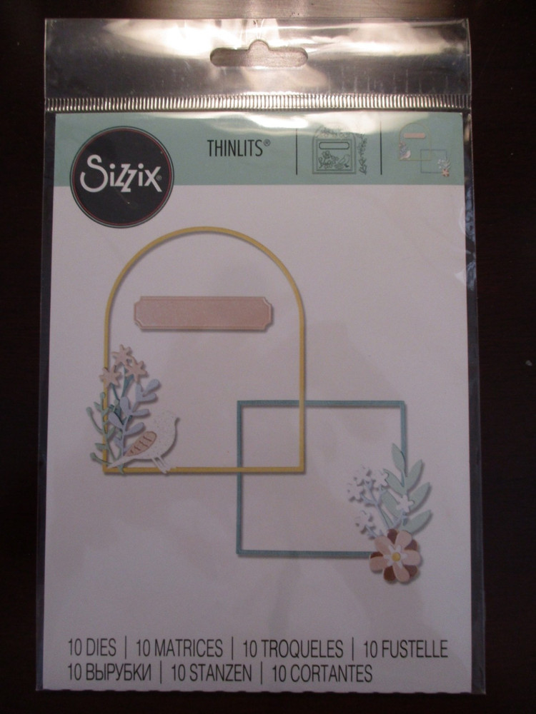 *Sizzix Brand 10 Thinlits Cutting Dies Bird/Flower Theme Cardmaking NIP (110)