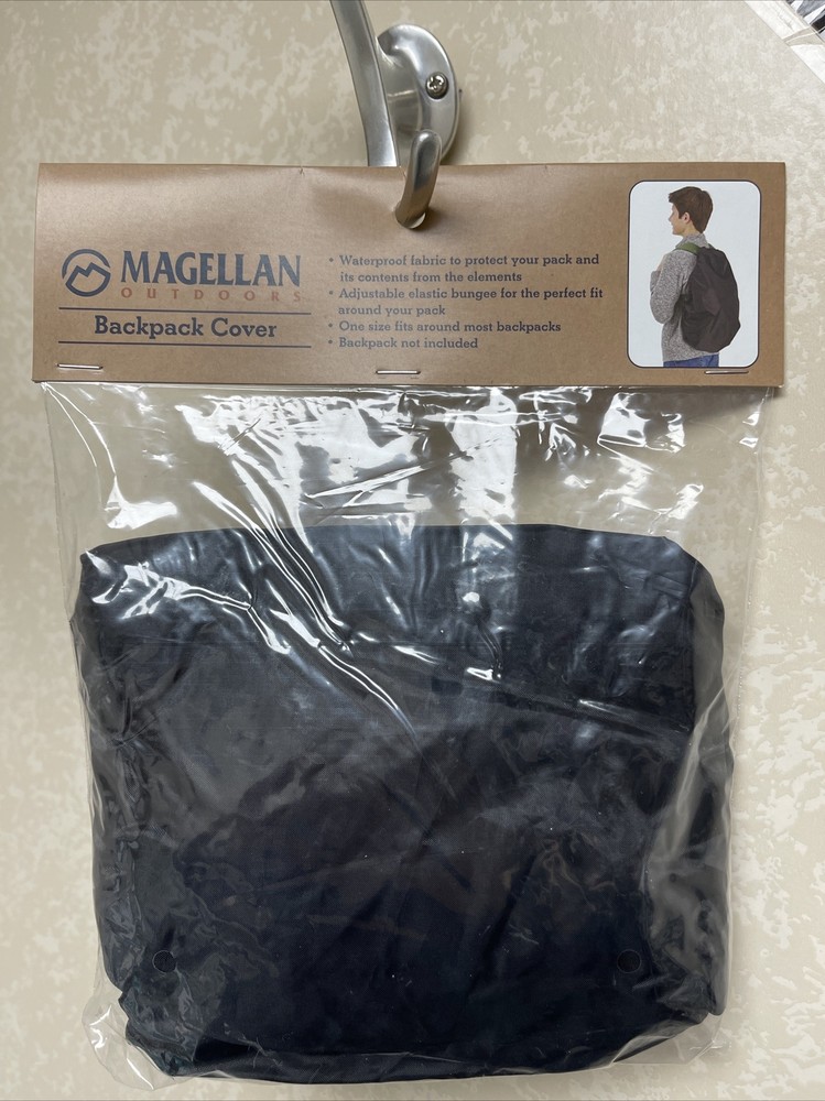 Magellan Outdoors Waterproof Adjustable Backpack Cover - Black