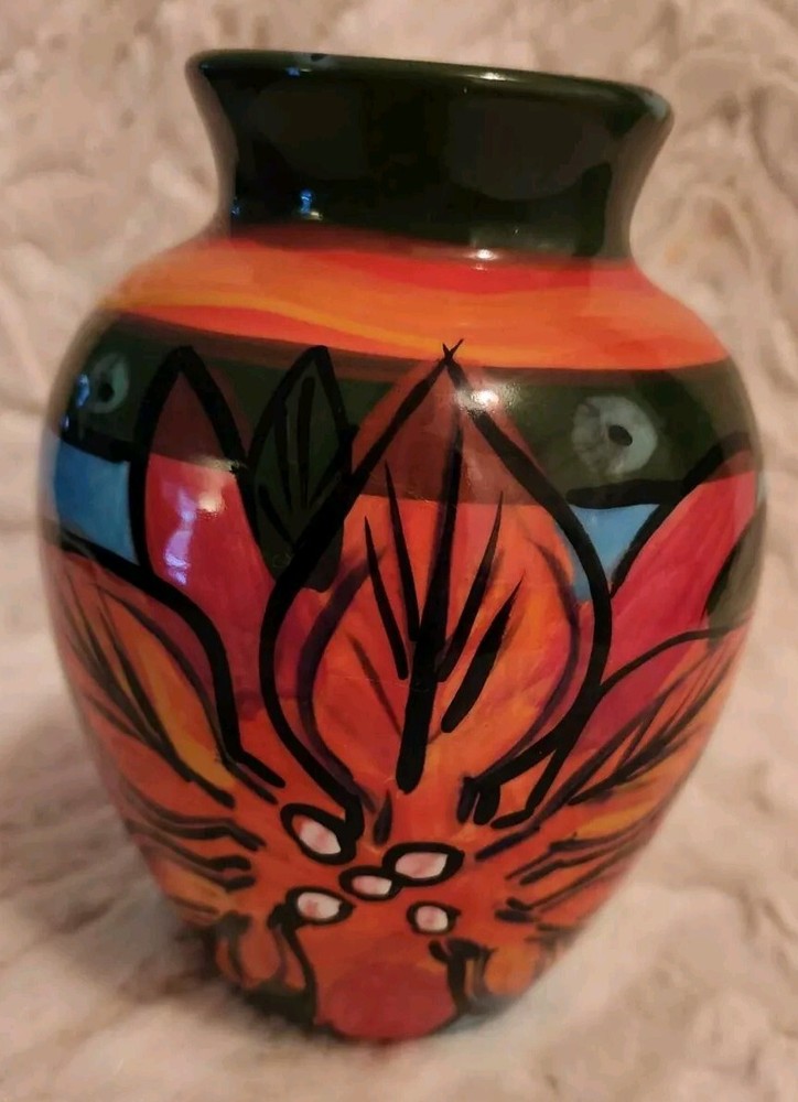 Handmade Decorative Platter and Vase Artwork