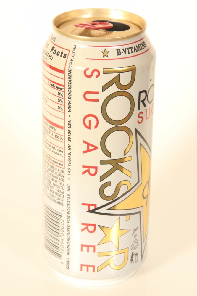 2003 Rockstar Sugar Free Energy Drink Can empty 16oz *EMPTY*