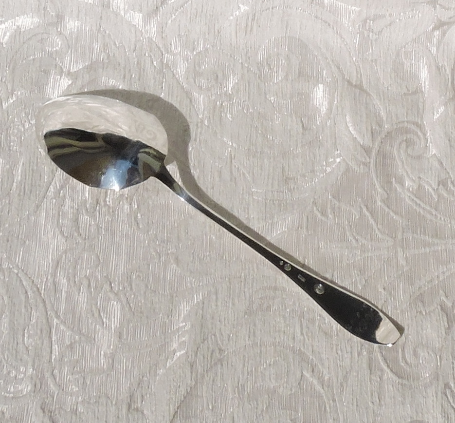 Danish Silver Arts & Crafts Serving Stuffing Spoon by E. A. C. Rose Cucchiaio