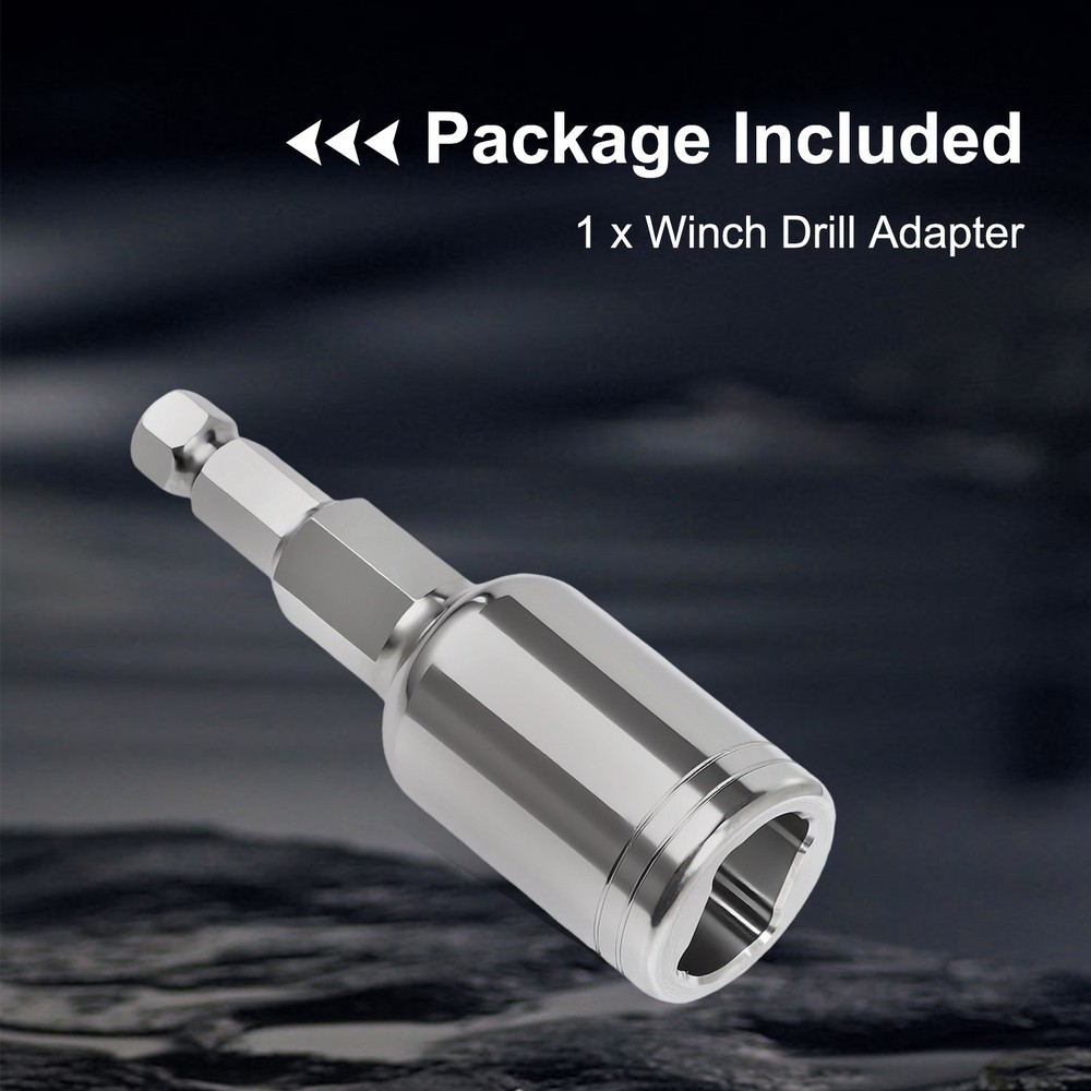 Electric Drill Adapter Winch Handle Comfort Grip Crank Handle Replacement