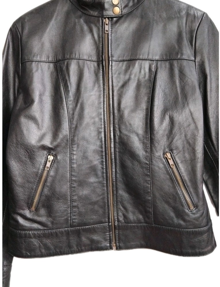 Domaze Black Leather Jacket