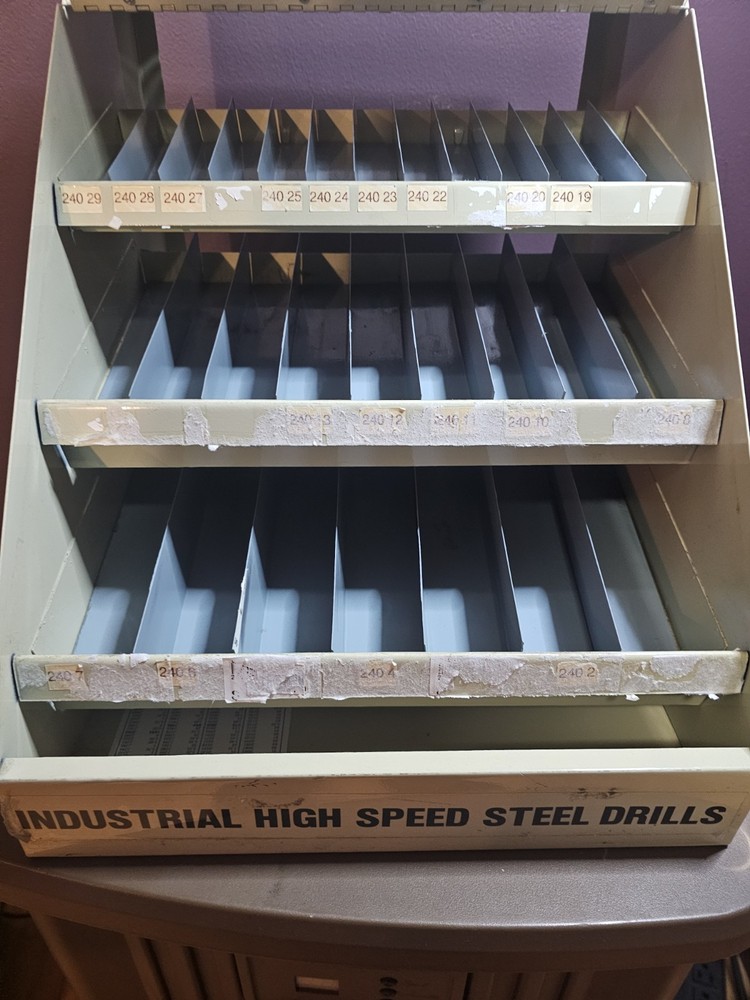 Vintage Viking Drill And Tool Drill Bit Display Storage